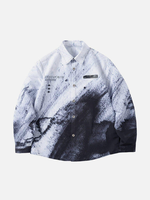 Full Gradient Splash Ink Jacket - Anagoc