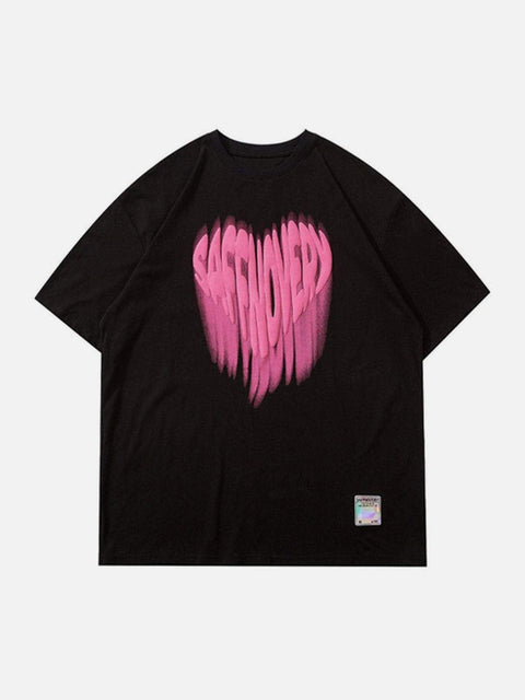 Foam Letter Love Print Tee - Anagoc