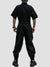 Personalized Fake Zipper Belt Cotton Jumpsuit - Anagoc