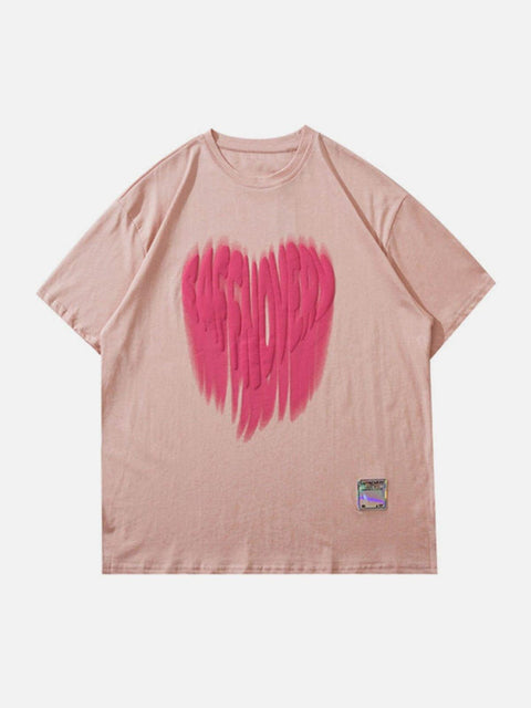 Foam Letter Love Print Tee - Anagoc