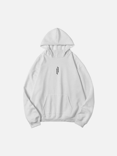 High Collar Oversized Hoodie - Anagoc