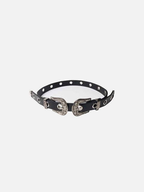 Punk Personalized Chain Rivet Decoration Belt - Anagoc