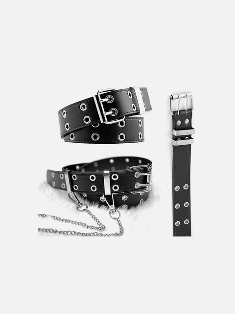 Punk Chain PU Luxury Buckle Belt - Anagoc