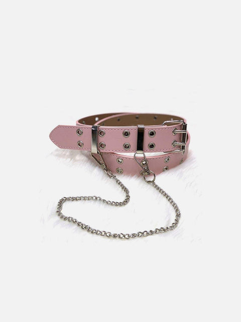 Punk Chain PU Luxury Buckle Belt - Anagoc