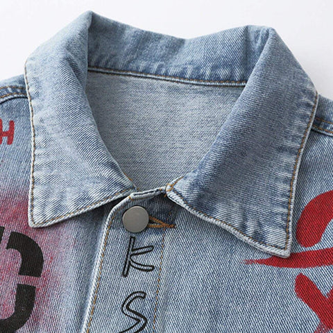 "Flame" Denim Jacket - Anagoc