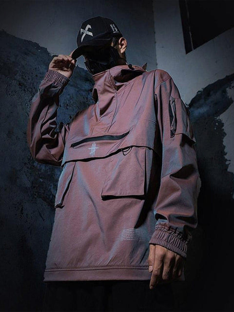 Techwear Functional Reflective Combat Jacket - Anagoc