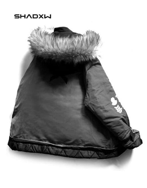 Cargo Jacket with Fur Hood - Anagoc