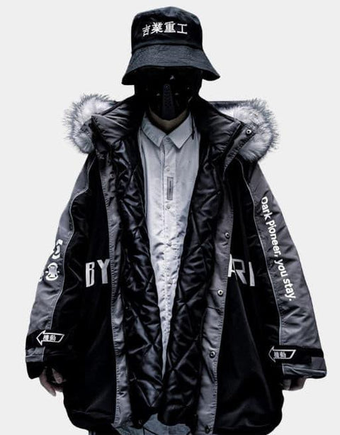 Cargo Jacket with Fur Hood - Anagoc