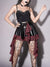 Contrasting Colors Plaid Skirt - Anagoc