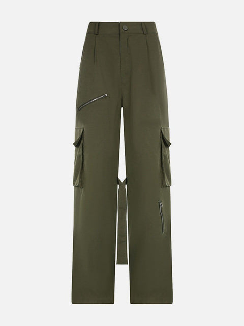 Multi Pockets Cargo Pants - Anagoc