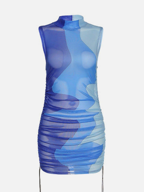 Tie Dye Sexy Perspective Dress - Anagoc