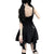 Dark Irregular Zipper Dress - Anagoc