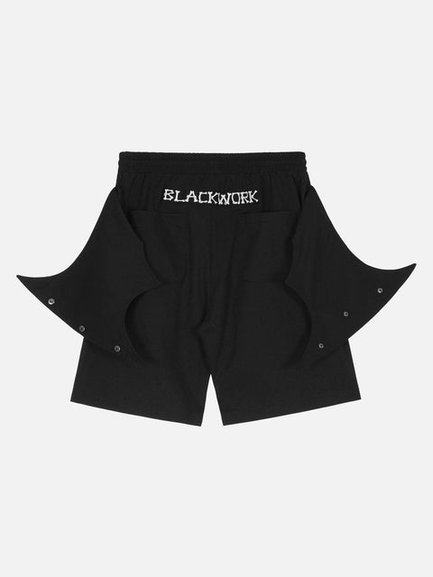 "Blackwork" Bat Wings Shorts - Anagoc