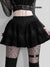 Cross Straps Lace Skirt - Anagoc