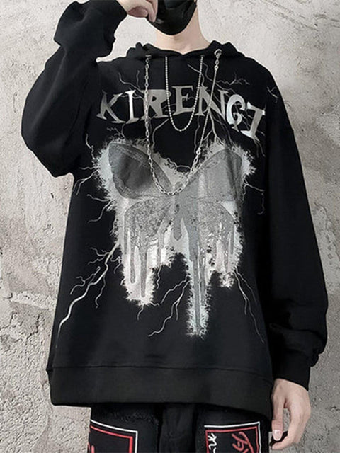 Dark Lightning Butterfly Chain Hoodie - Anagoc