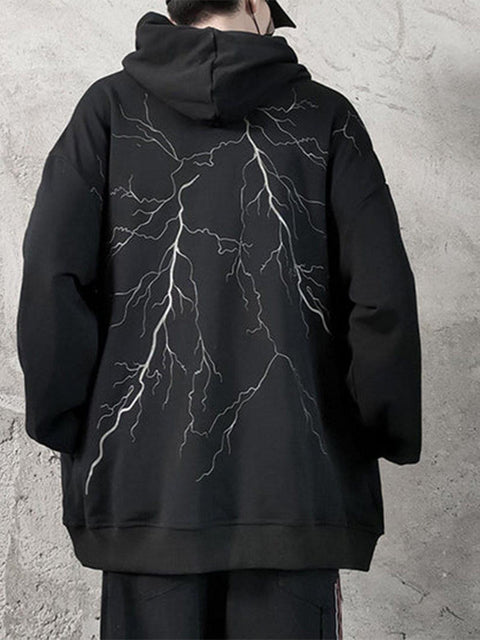 Dark Lightning Butterfly Chain Hoodie - Anagoc