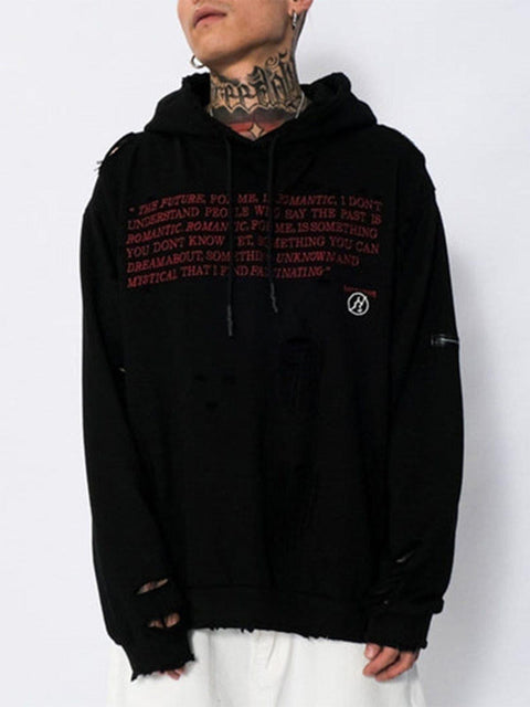 Silhouette Avatar Print Hoodie - Anagoc