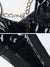 Dark Chain Strap PU Jumpsuit - Anagoc