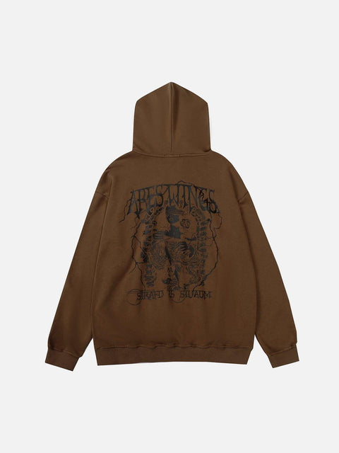 Lightning Beauty Washed Hoodie - Anagoc