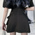 Dark Punk Irregular Pockets Skirt - Anagoc