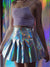 Laser Glossy Fluorescent Pleated Skirt - Anagoc