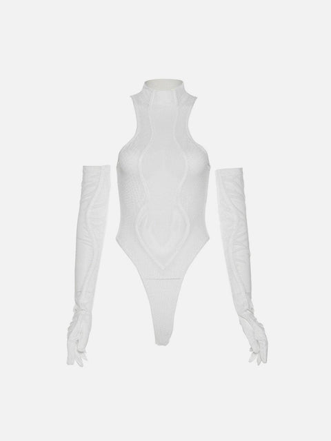 Sexy Mesh Perspective Jumpsuit - Anagoc