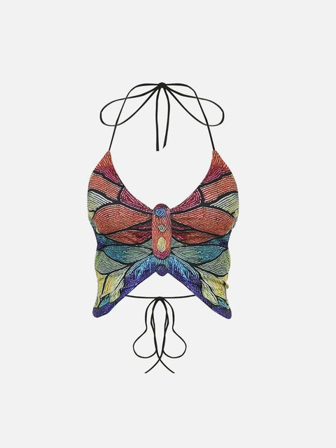 Sexy Butterfly Denim Vest - Anagoc