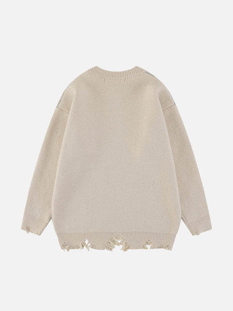 Cross Dragon Bone Knit Sweater