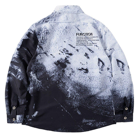 Full Gradient Splash Ink Jacket - Anagoc